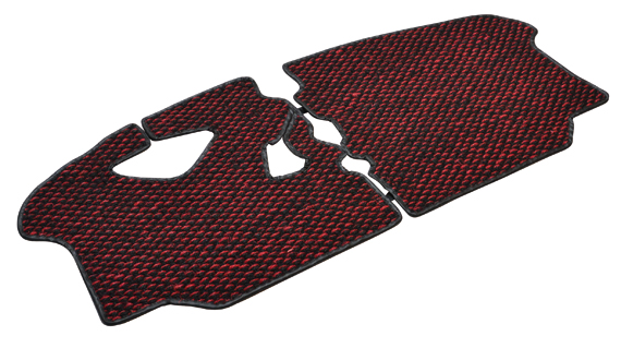 Vloermat, Kokos, 8.72-7.79, rood/zwart