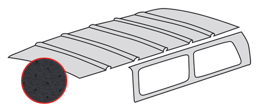 Hemel T2 zwart geperforeert 8.71-7.79