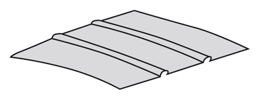 Hemel dubbelcabine Pick-up zwart geperforeert 8.64-7.73