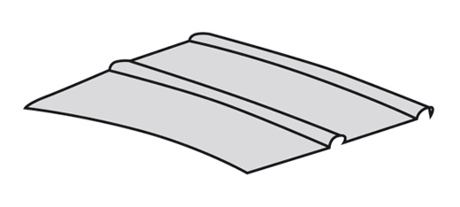 Hemel cabine wit geperforeert 8.63-7.79