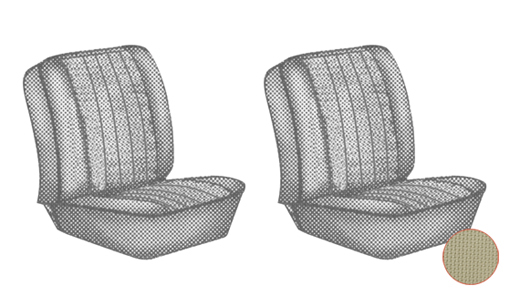 Stoelbekleding, voorstoelen, 67-73, beige