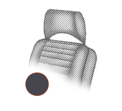 Hoofdsteun bekleding, Bus T2, 73-76, zwart