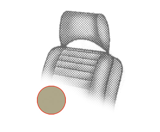 Hoofdsteun bekleding, Bus T2, 73-76, beige
