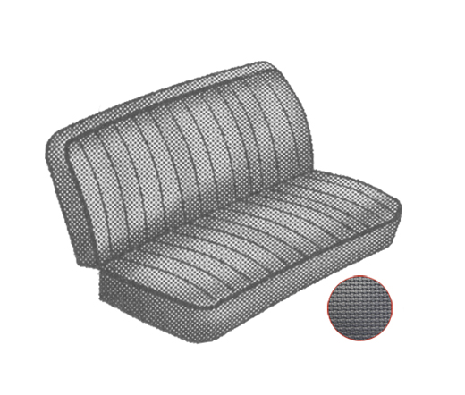 Centrale bank 3/4 bekleding, 73-79, zwart