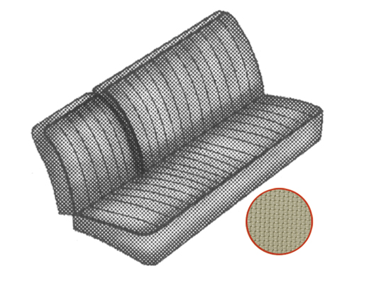 Centrale bank 3/4 bekleding, 66-67, beige