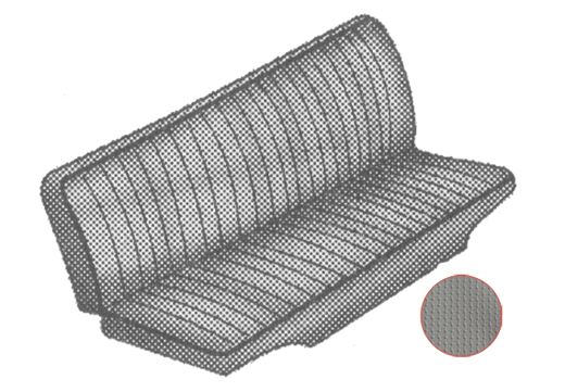 Achterbank bekleding, 67-73, grijs