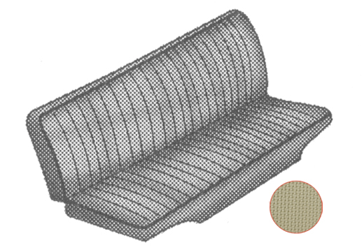 Achterbank bekleding, 73-79, beige