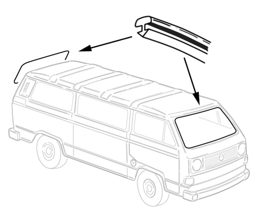 Sierlijst, voor- en achterraam