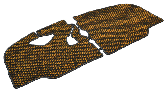 Vloermat, Kokos, 8.67-7.72, geel/zwart