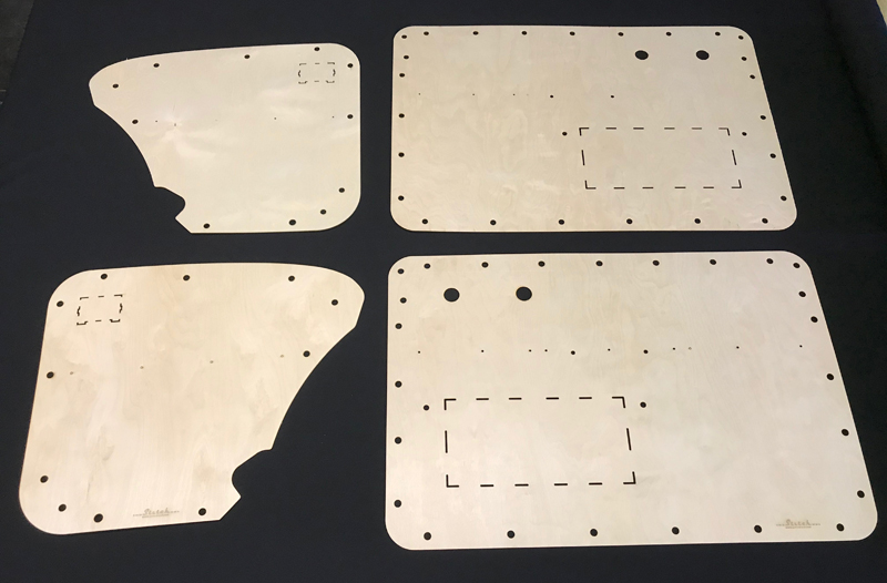 Interiortrim panel set, 8.64-7.66