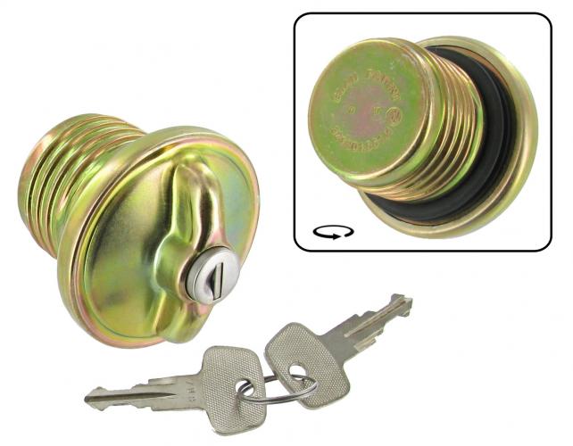 Fuel tank cap, .72-, lockable, with 2 keys, metal (Top-quality)