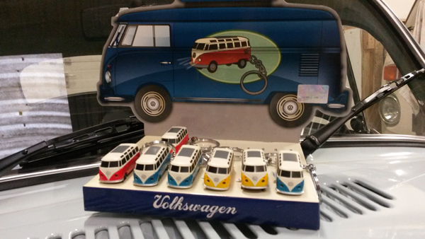 Schlsselanhnger VW T1 bus, mit LED, gelb