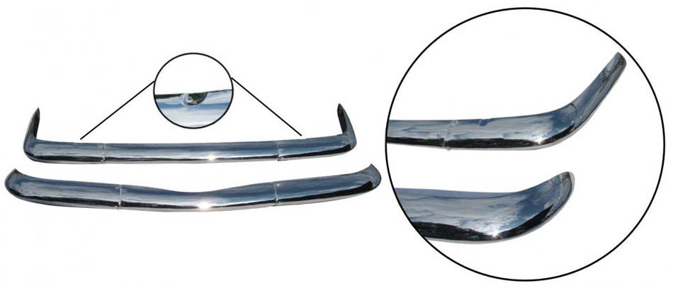 Bumpers Karmann Stainless 8.67-7.69