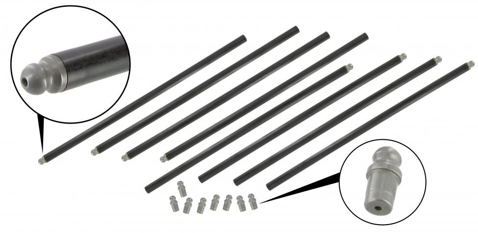 Push rods EMPI chromoly uncutted