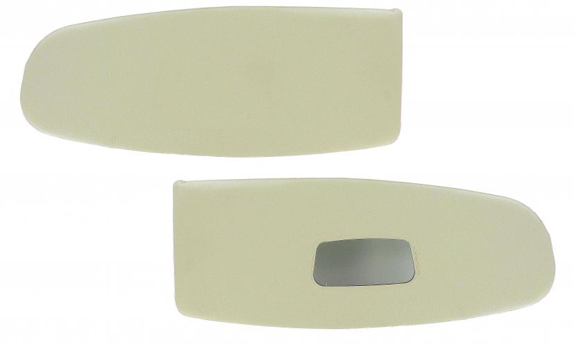 zonnekleppen met spiegel, wit, 8.55-7.64