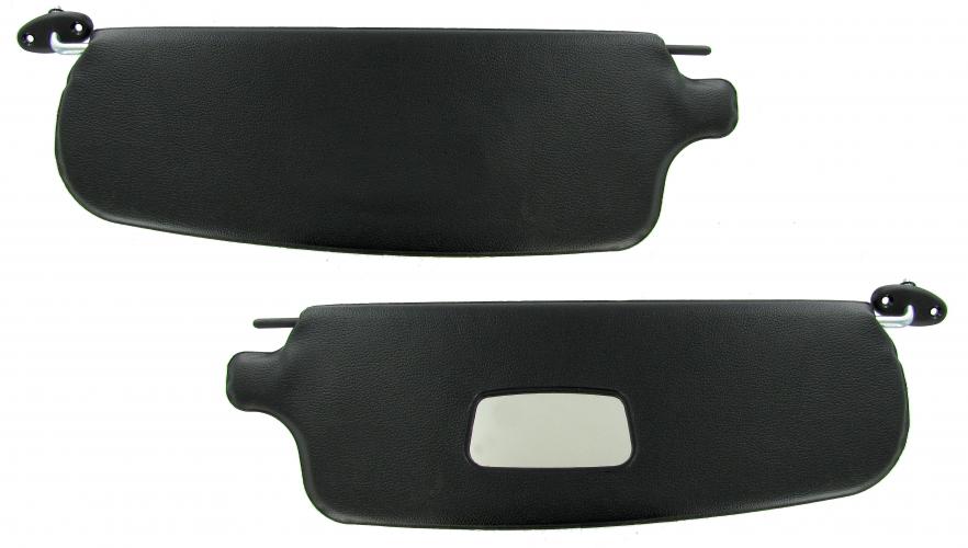 zonnekleppen met spiegel, zwart, 8.64-7.74