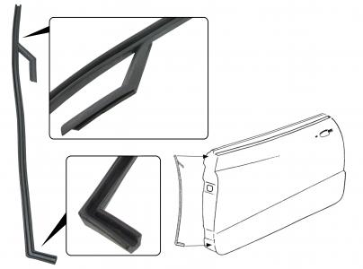 Deurstijlrubber links 56-74