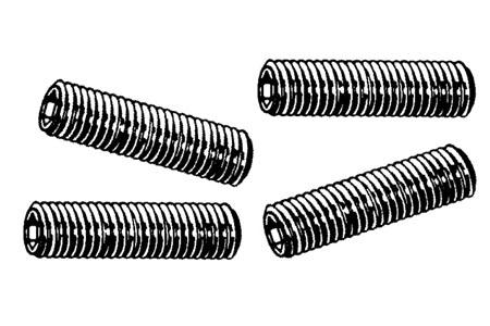 Cilinderkop uitlaat tapeind (M8 x 38 mm) 4 stuks