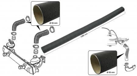 Verwarmingsslang karton,  50 x 1080 mm