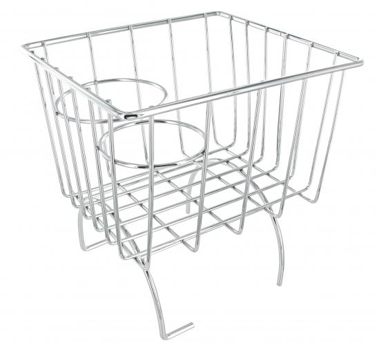 Tunnel opbergmandje chroom