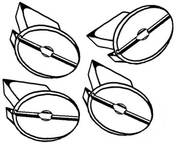 Armsteun, bevestigings plug, 8.72-, set
