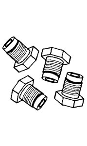 Remleiding Nippels 4 stuks