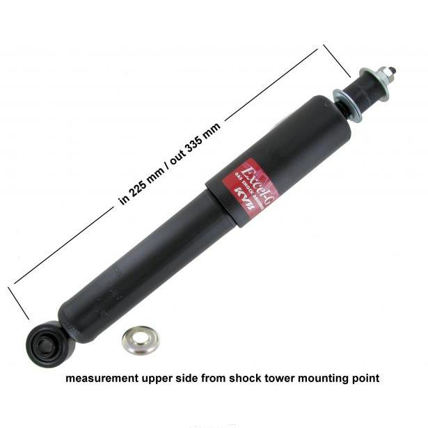 Stodmpfer, vorne, KYB, gas, 8.65-, 225mm/335mm, stck