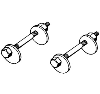 Excentrische bout met moer, 1302/1303