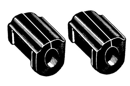 satbilisator bevestigings rubber, 1302/1303, Serie, paar