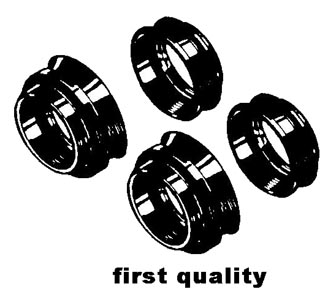 Seal, suspension travel, upper + lower, 8.65-, (Top-quality)