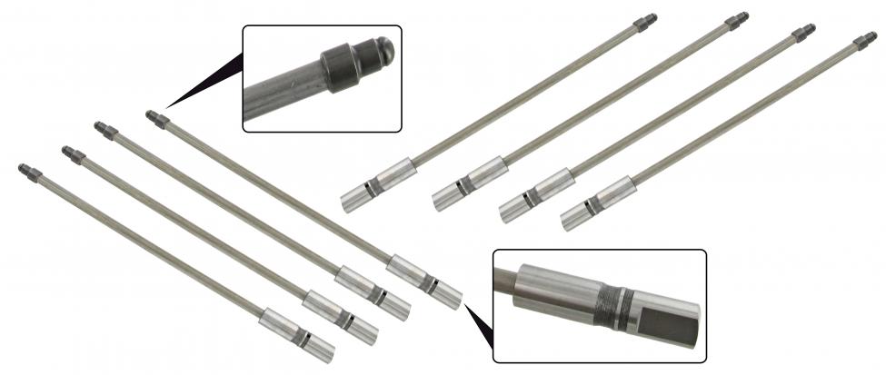 Stoterstangen met nokvolgers, 25 & 30 PK