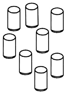 krukas/vliegwiel pennen, 8mm