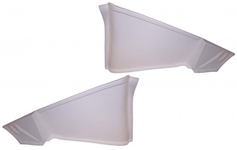 Scharnierabdeckungen, Karmann Cabrio, wei�, 12.68-