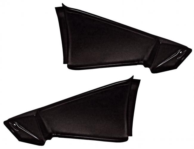 Scharnierabdeckungen, Karmann Cabrio, schwarz, 12.68-