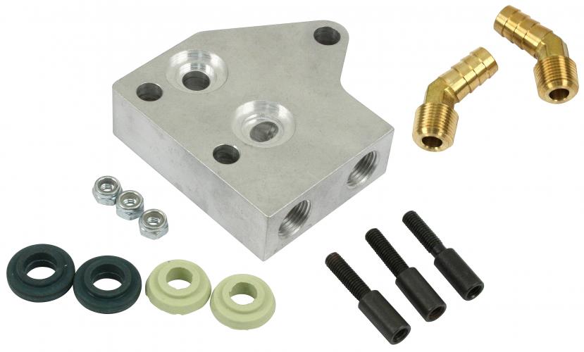 Oil cooler adapter, (Double)