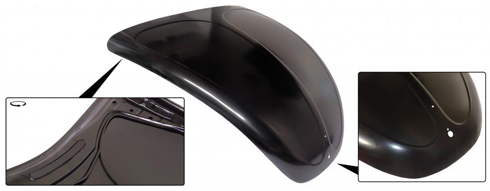 Front hood without air vent 8.67-