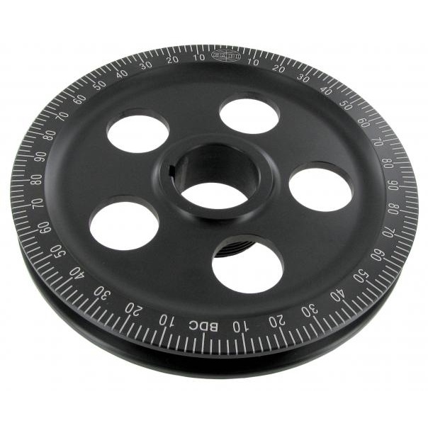 Krukas poelie, 170mm, zwart