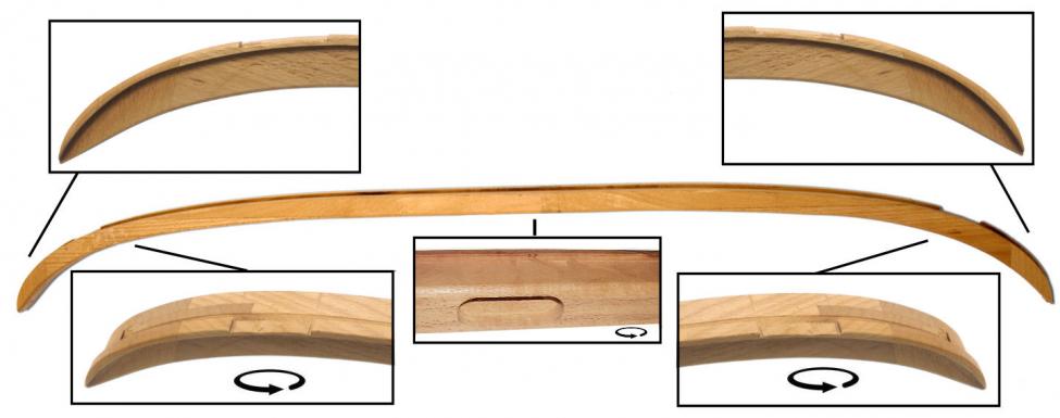 Cabriokap boog achter -11.68, hout