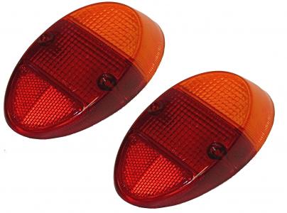 Taillight lenses orange/red 8.60-7.67 1200 -7.73 (Top-quality)