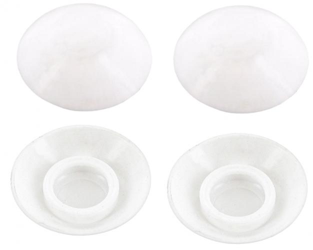 Abdeckkappe, Stostangenschraube, wei