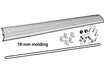 Treeplank links 8.66- en 1302, (Top-quality)