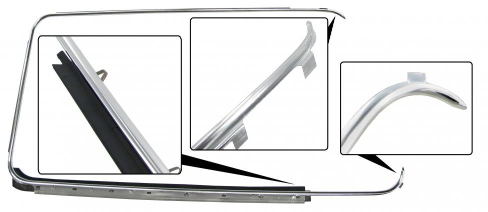 Deurraamrubber Alu. lijst rechts, 8.67 - 7.79 (Top-quality)