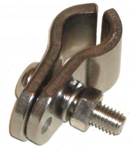 Spiegelklem RVS per stuk