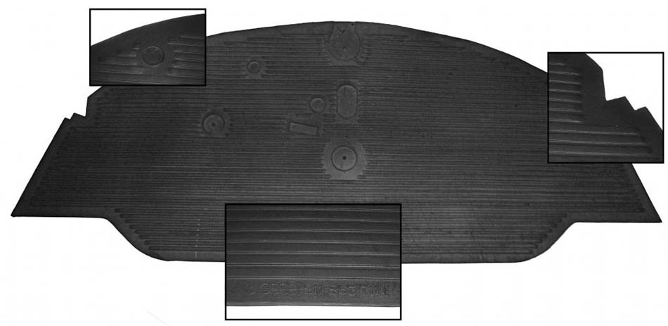 Gummimatte, Fahrerkabine, Bus T1, 5.59-7.67