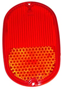 Rckleuchtenglas, rot, (Budget-friendly)