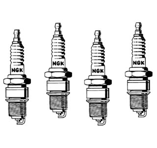 Bougies NGK BP5HS, 4 stuks