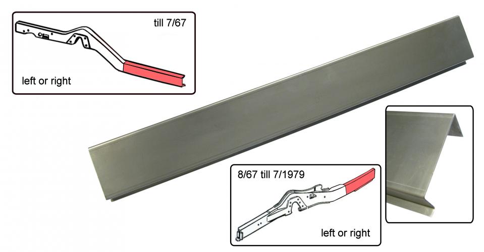 Chassis balk, midden, links of rechts