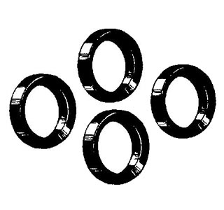 Draagarm vetkeerring, Bus T2, boven en onder, 8.67-7.79