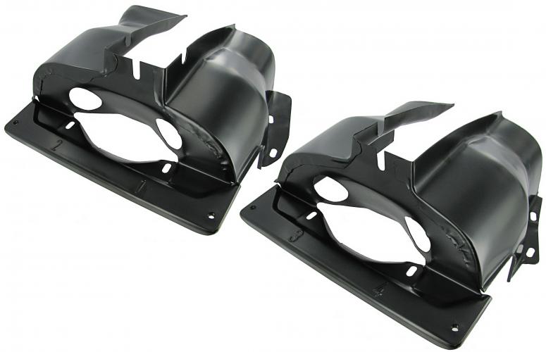 Cilinderbeplating dubbelpoorts, zwart, Paar