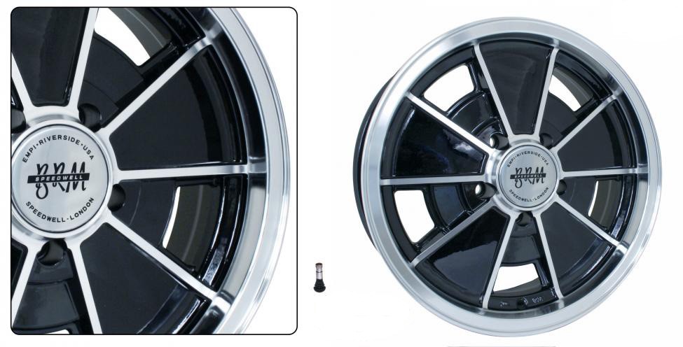 BRM hochglans schwarz 5.5x15"